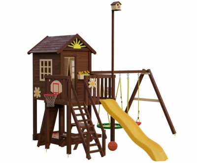 Детские площадки с домиком - Игровой комплекс Mark House 2