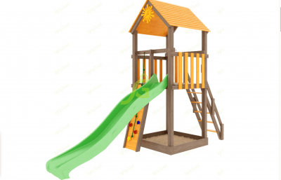 Classik - Детская площадка IgraGrad Панда Фани Tower скалодром