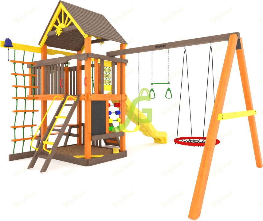 Смотреть все детские комплексы - Детская площадка IgraGrad Шато (Дерево) (мод.2)