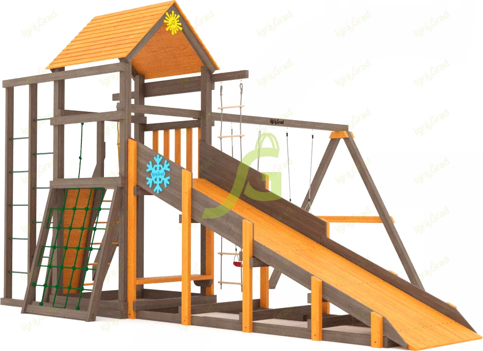 Детские площадки ИграГрад - Всесезонная площадка IgraGrad С Fort с сеткой SF2