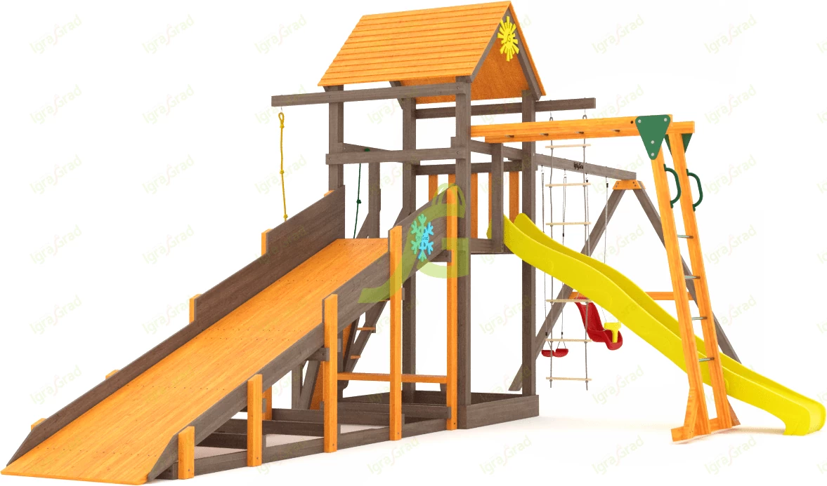 Детские площадки ИграГрад - Всесезонная площадка IgraGrad С Gride с рукоходом SF2