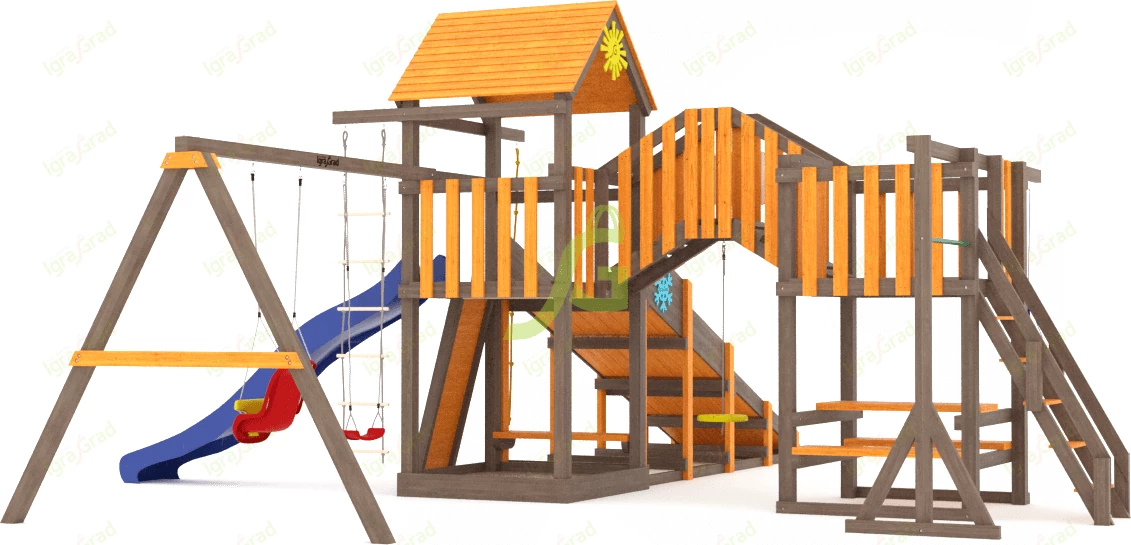 Детские площадки ИграГрад - Всесезонная площадка IgraGrad С Мостик 1 SF1