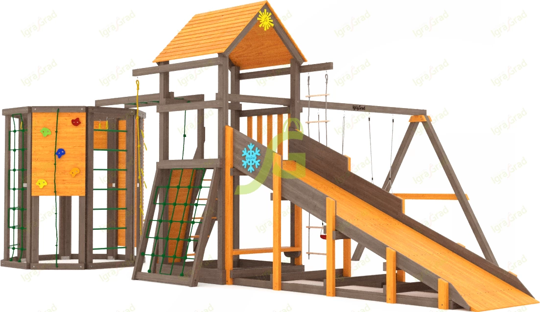 Детские площадки ИграГрад - Всесезонная площадка IgraGrad С Gride с WorkOut SF1