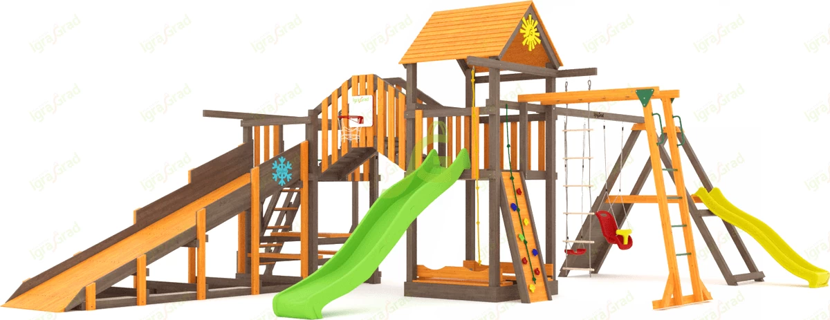 Детские площадки ИграГрад - Всесезонная площадка IgraGrad С Мостик 2 SF1