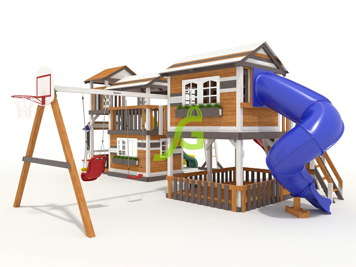 Смотреть все детские комплексы - Детская площадка IgraGrad Домик 6 мод.1