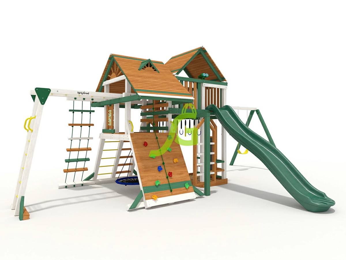 Смотреть все детские комплексы - Детская площадка IgraGrad Крепость Фани Deluxe + мод.1