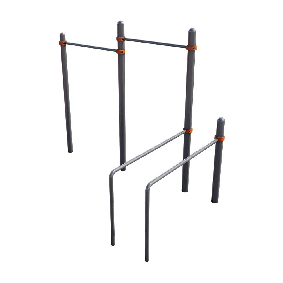 Товары - Двойной турник с гнутыми брусьями СВС-79