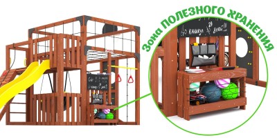 Товары - Детская площадка Савушка КУБ-3 (Махагон)