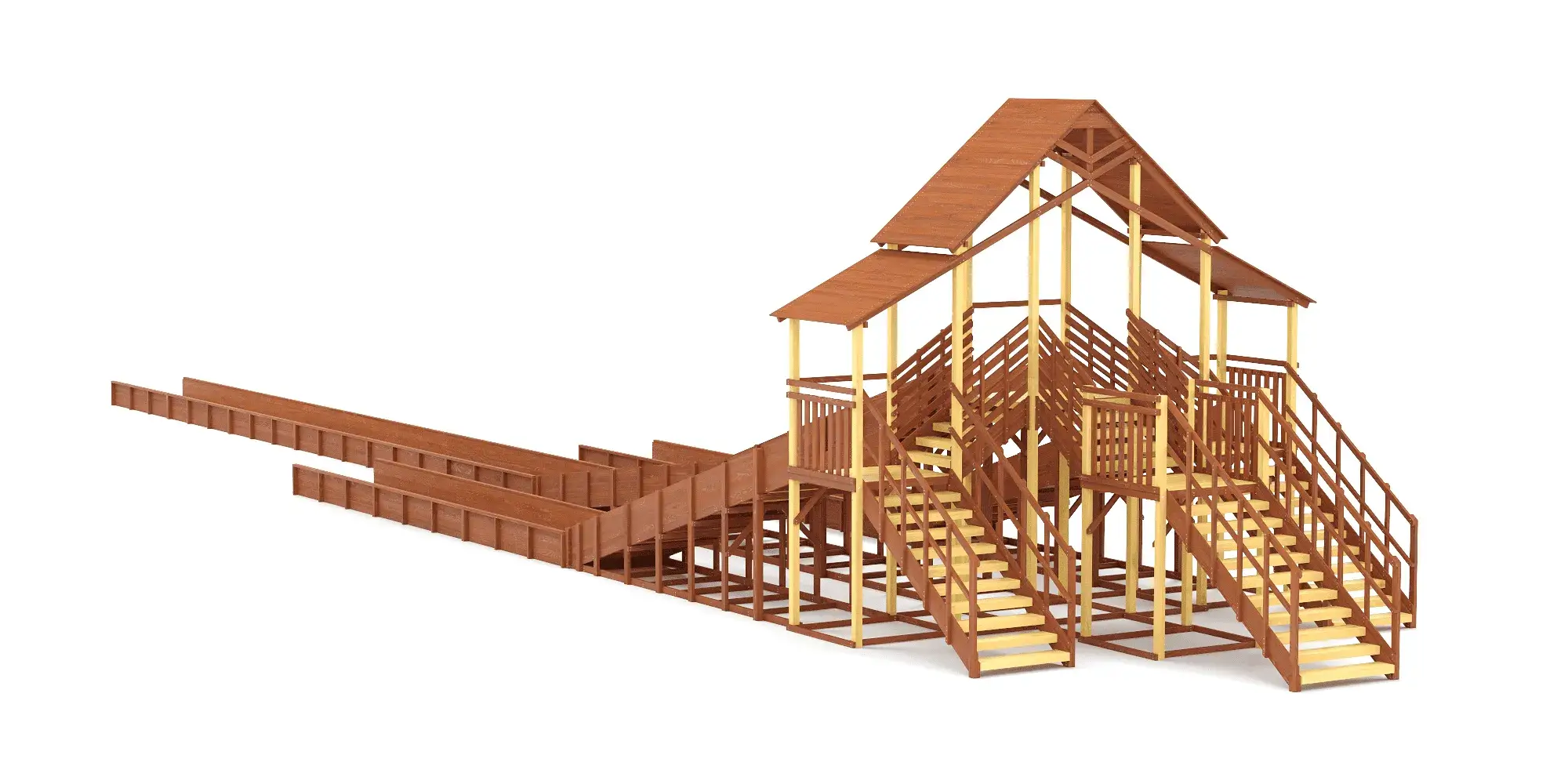 Товары - Зимняя горка Савушка Зима 11/1 (Махагон)