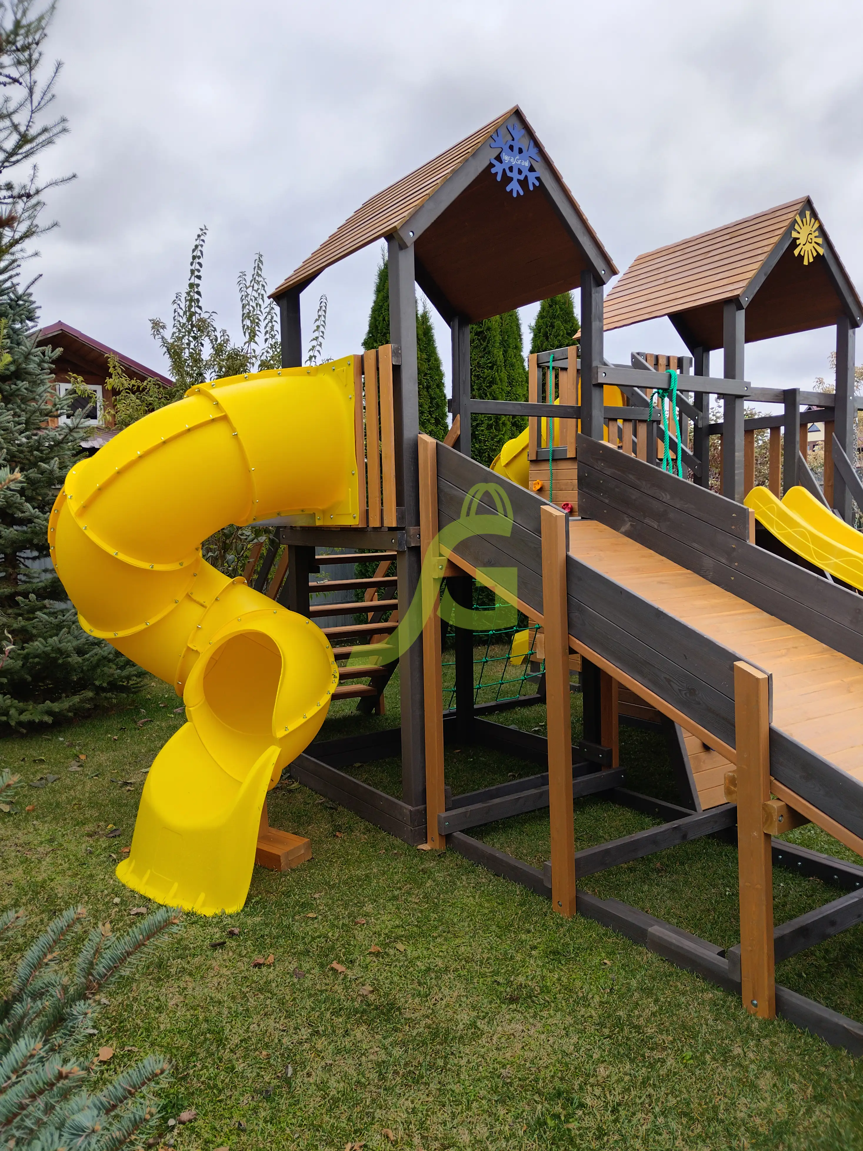 Товары - Детская площадка IgraGrad Комбо SF с двумя трубами