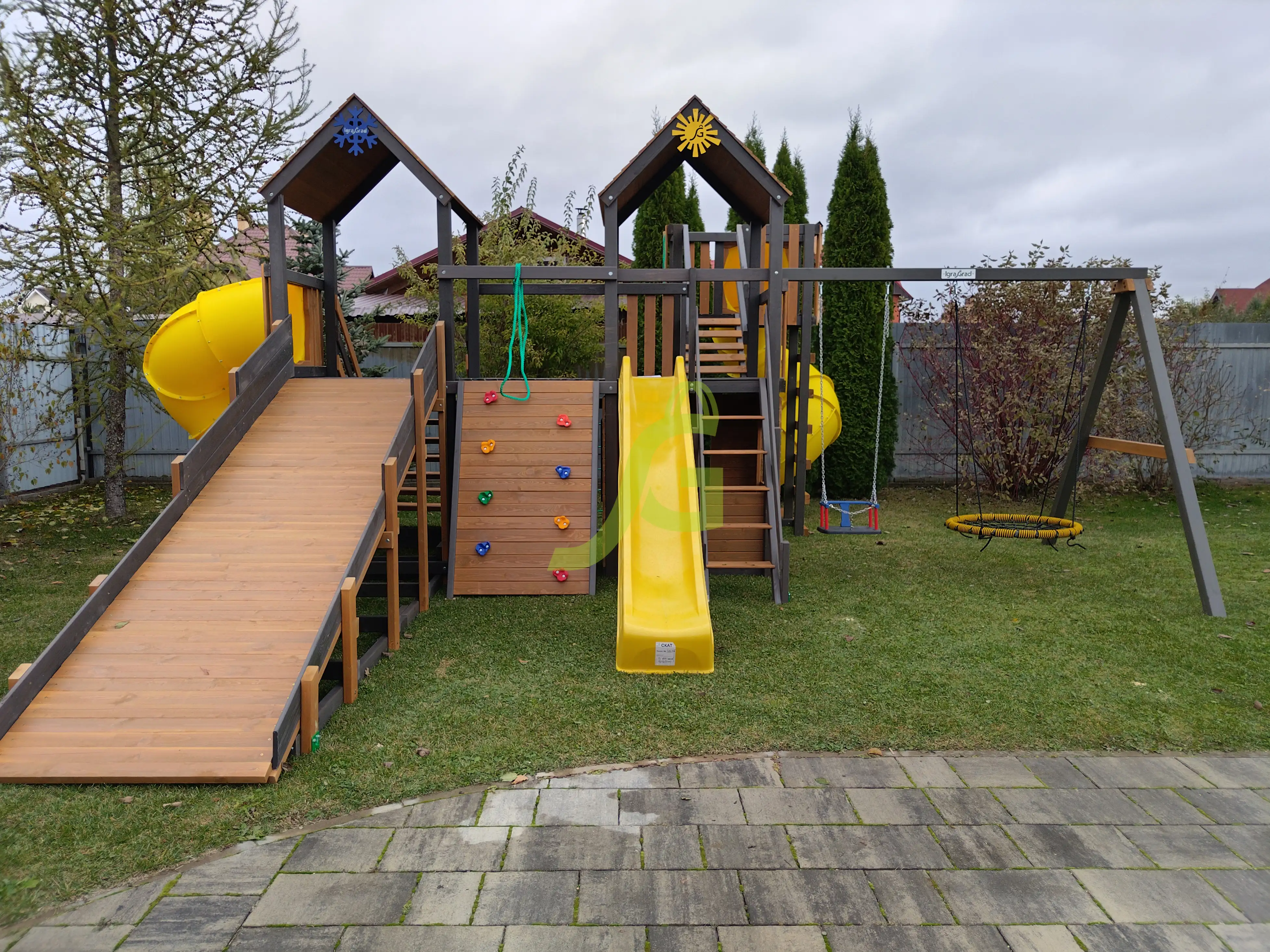 Товары - Детская площадка IgraGrad Комбо SF с двумя трубами