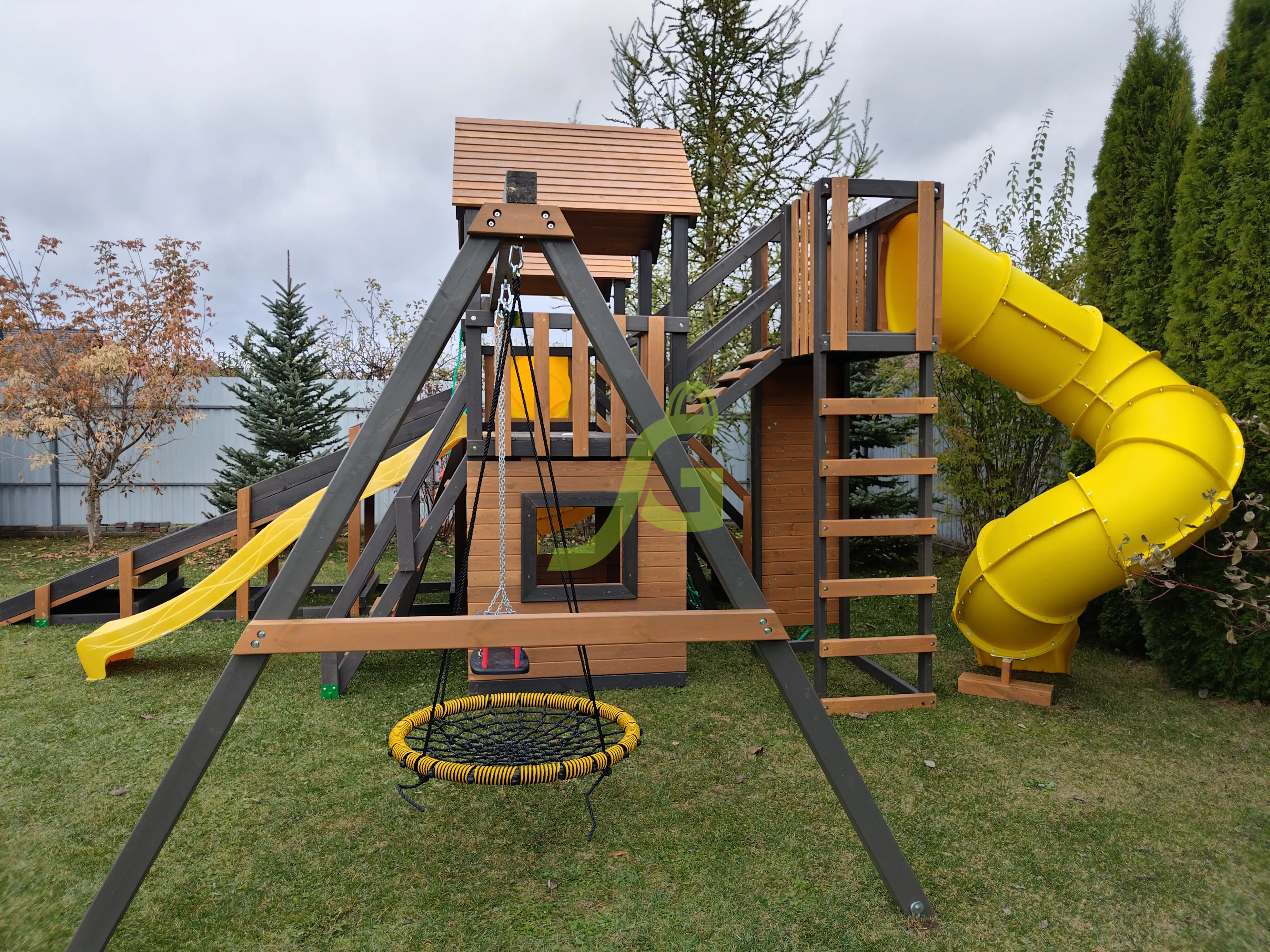 Товары - Детская площадка IgraGrad Комбо SF с двумя трубами