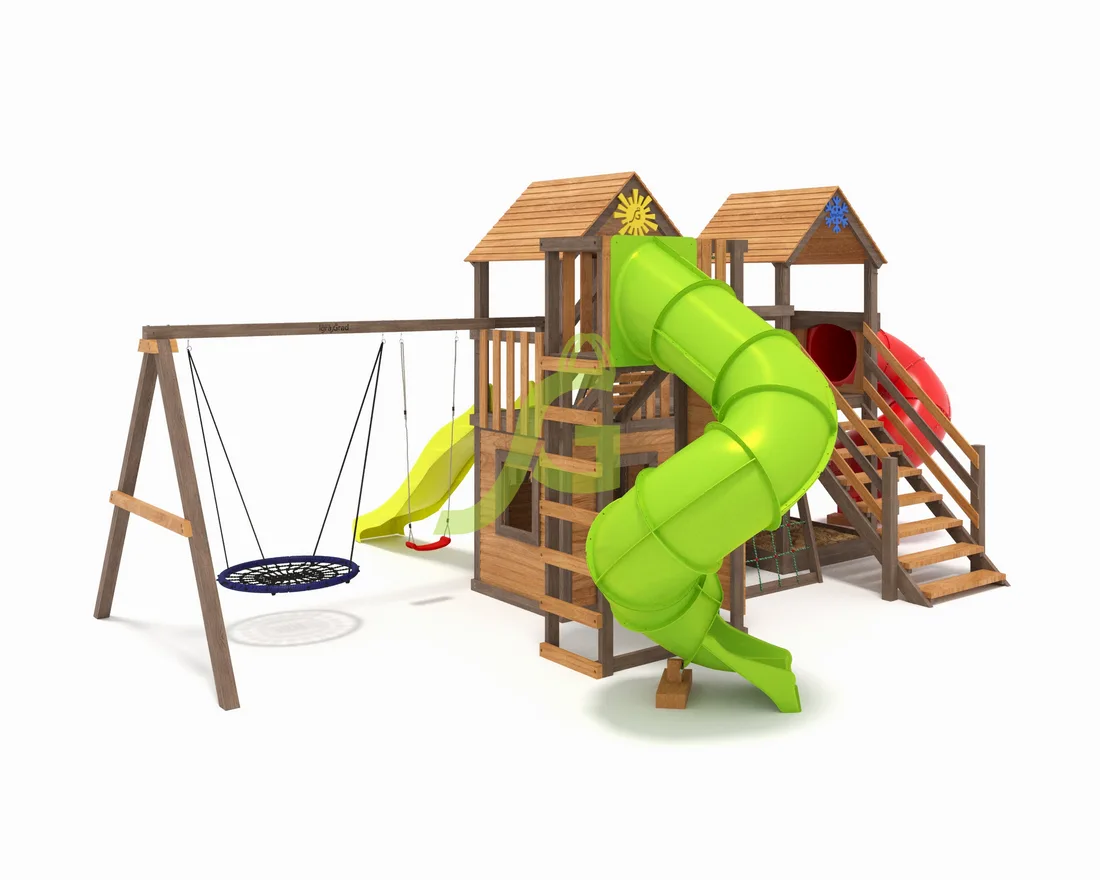 Товары - Детская площадка IgraGrad Комбо SF с двумя трубами