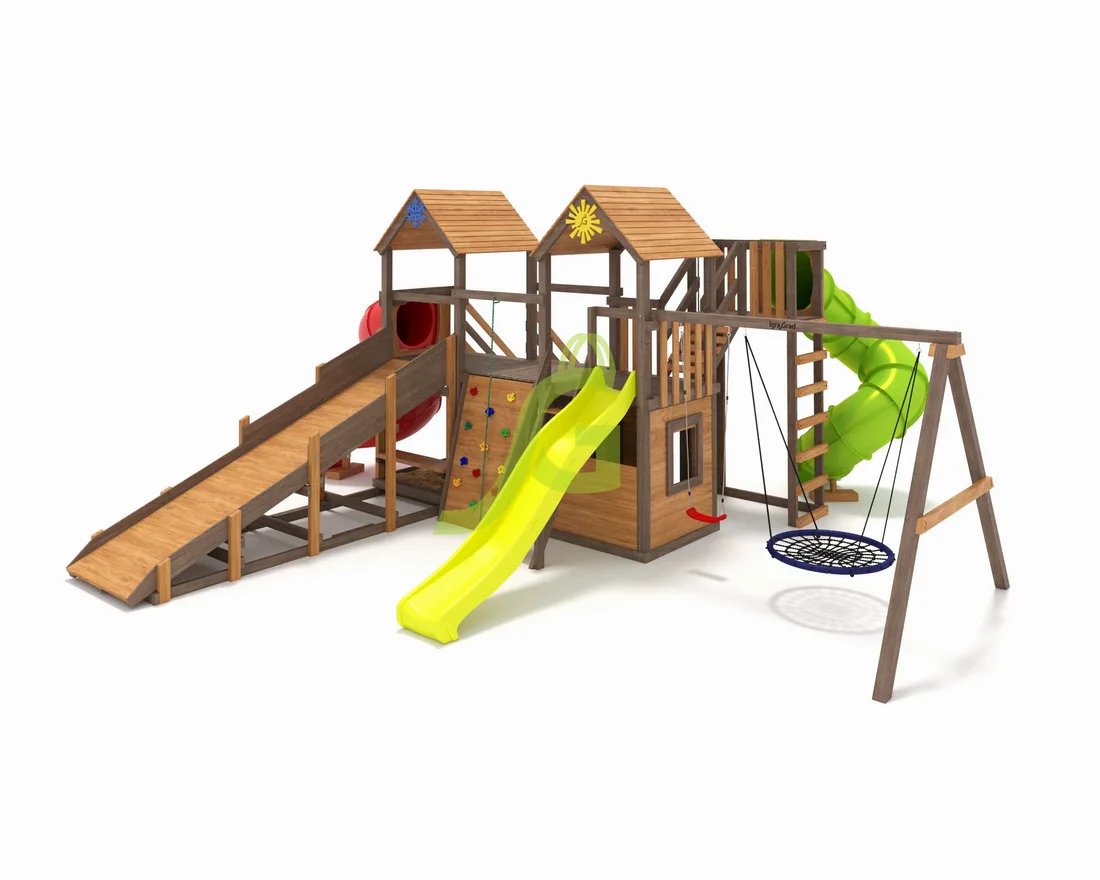 Товары - Детская площадка IgraGrad Комбо SF с двумя трубами