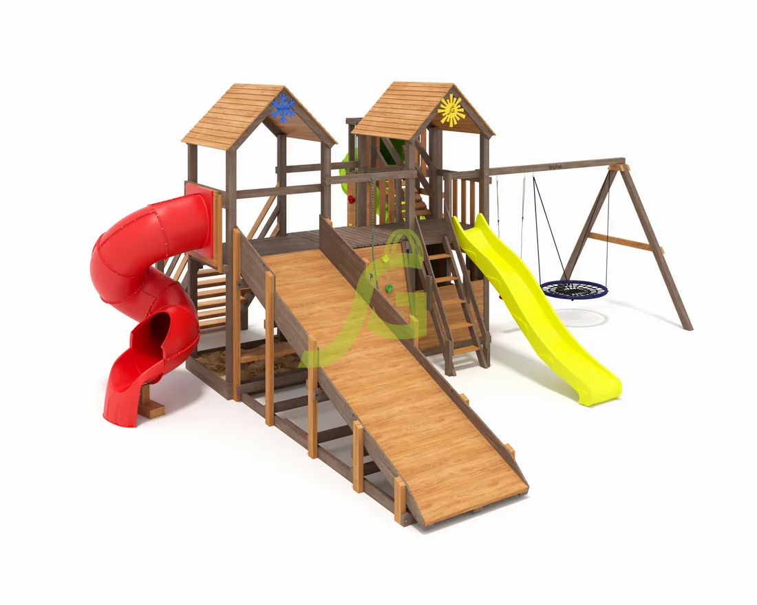 Товары - Детская площадка IgraGrad Комбо SF с двумя трубами