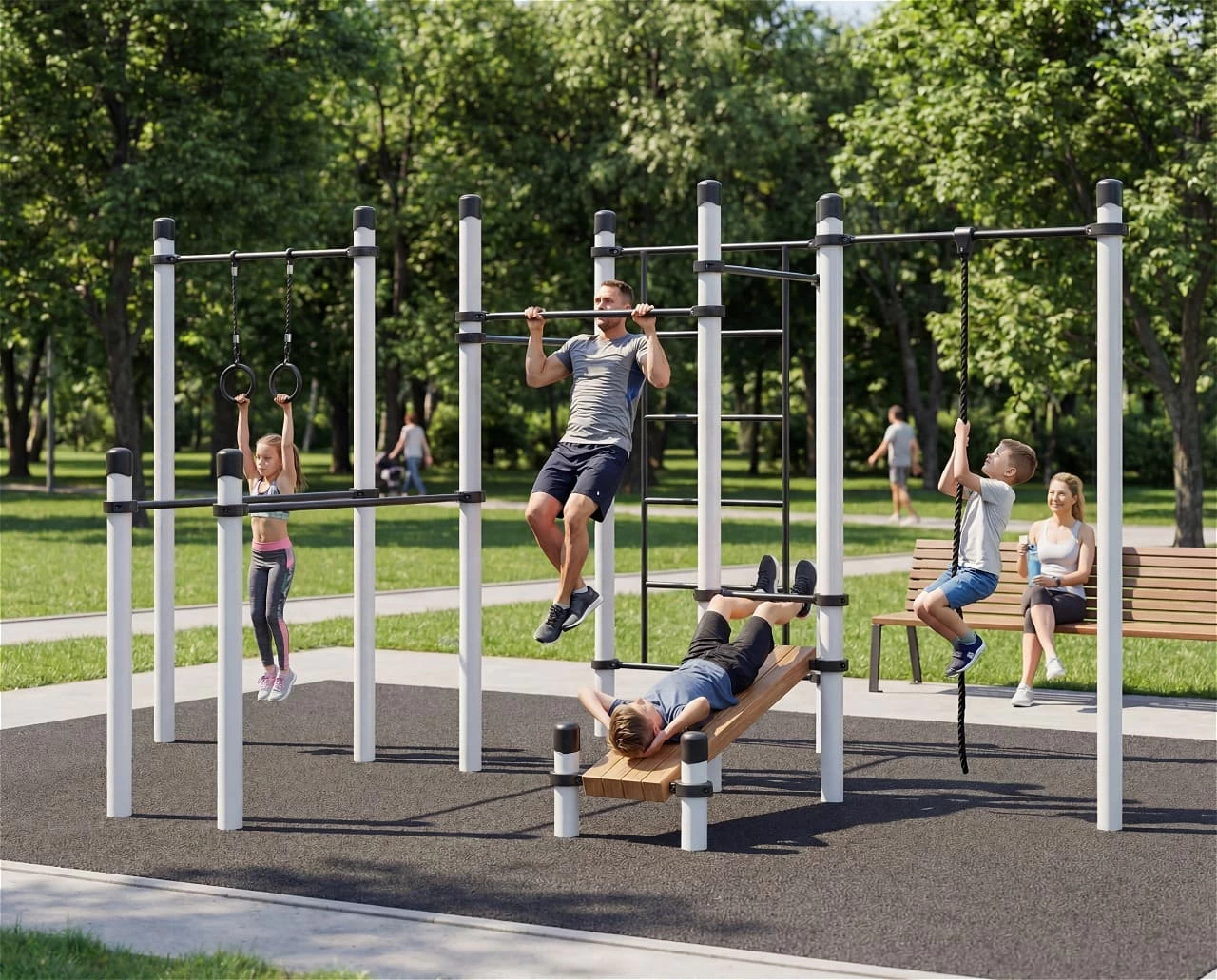 Товары - Спортивный уличный комплекс 02V