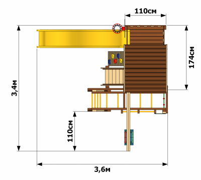 Товары - Игровая площадка уличная Бенто - Марк 1