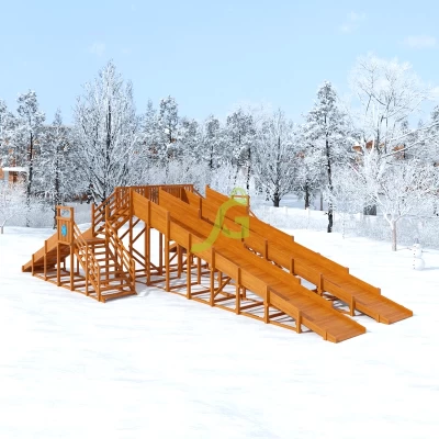 Зимняя горка Snow Fox, 4 ската