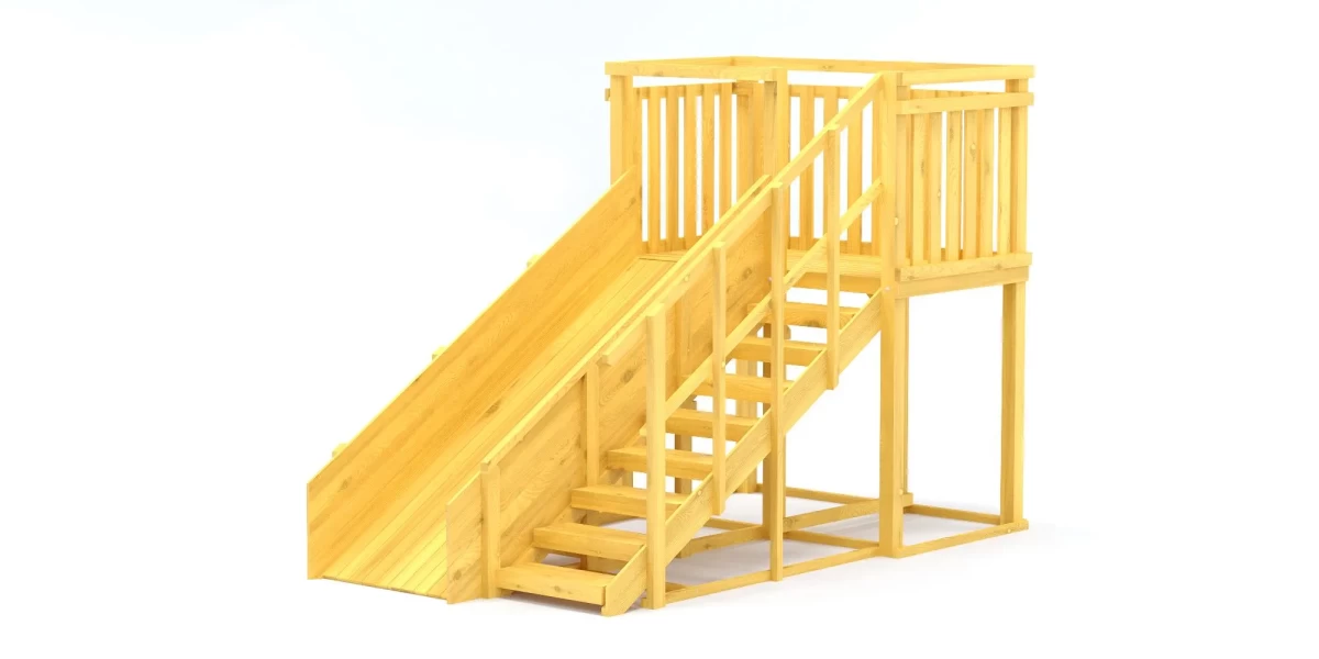 Зимняя горка Зима wood (вуд) 3