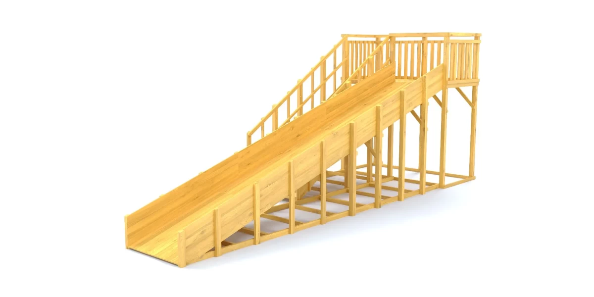 Зимняя горка Зима wood (вуд)  6