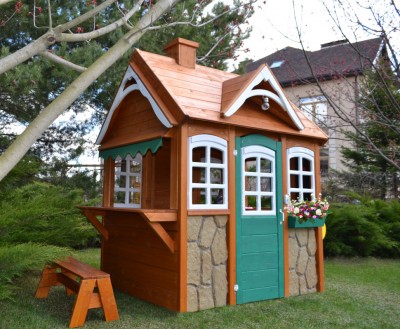 Детский деревянный домик "Happy house 2"