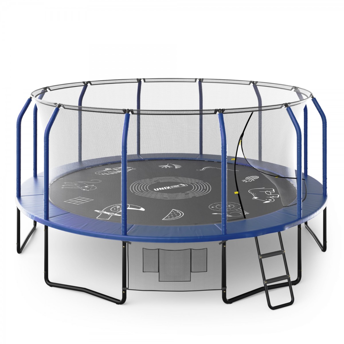 Батут UNIX Line SUPREME GAME 14 ft (blue)